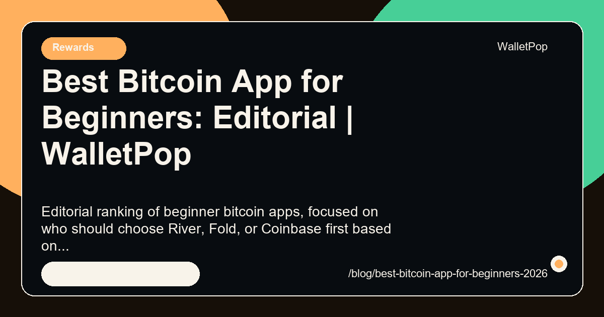 Best Bitcoin App for Beginners: Editorial visual summary