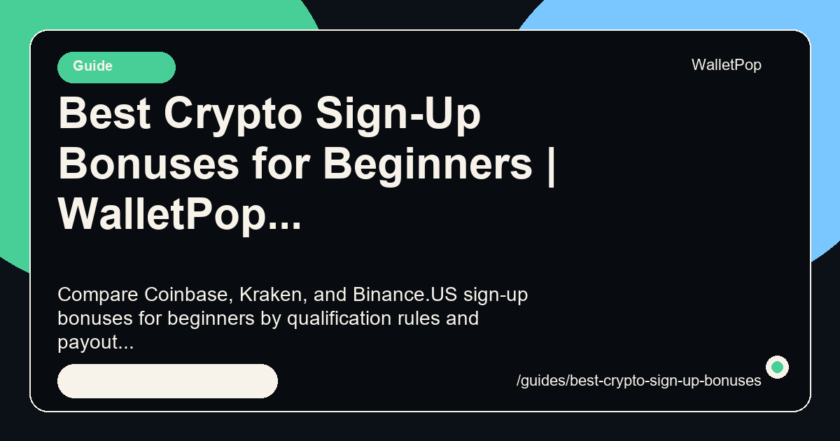 Best Crypto Sign-Up Bonuses for Beginners visual summary
