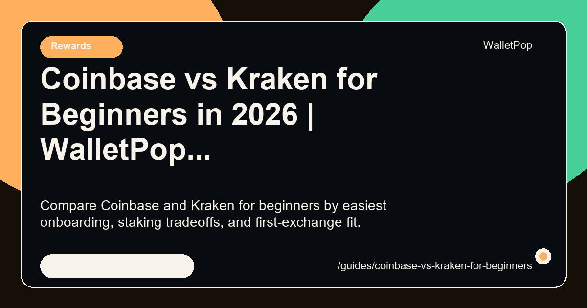Coinbase vs Kraken for Beginners in 2026 visual summary