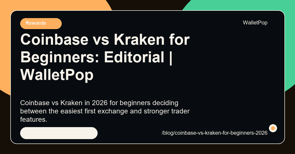 Coinbase vs Kraken for Beginners: Editorial visual summary