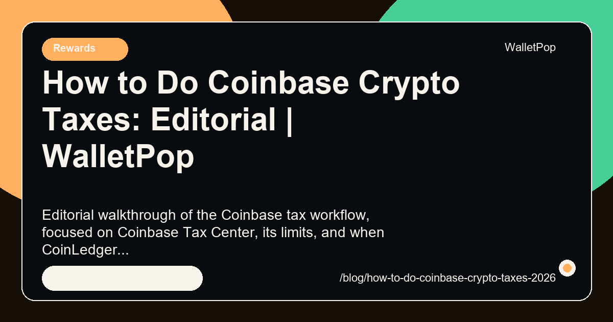 How to Do Coinbase Crypto Taxes: Editorial visual summary