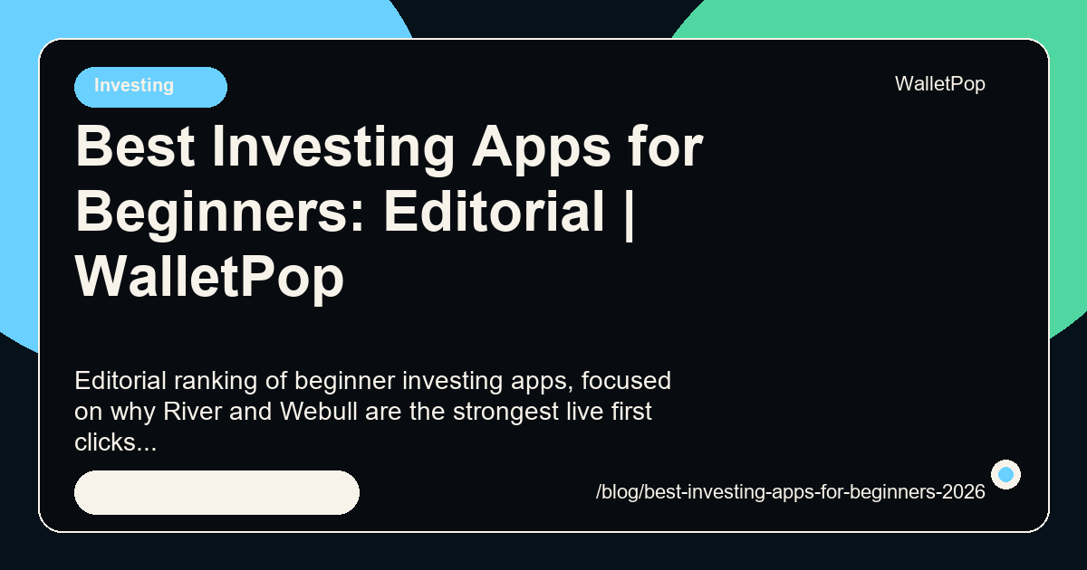 Best Investing Apps for Beginners: Editorial visual summary