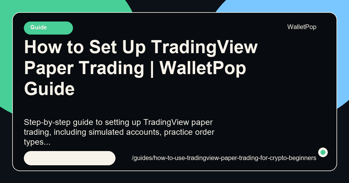 How to Set Up TradingView Paper Trading visual summary